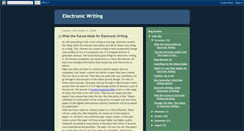Desktop Screenshot of electronicwriting1.blogspot.com