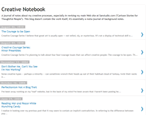 Tablet Screenshot of creativenotebook.blogspot.com