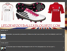 Tablet Screenshot of lifeofafootballer.blogspot.com
