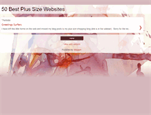 Tablet Screenshot of bestplussizewebsites.blogspot.com