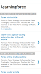 Mobile Screenshot of learningforex-non.blogspot.com