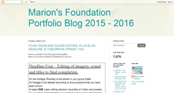 Desktop Screenshot of marionsfoundationportfolio.blogspot.com