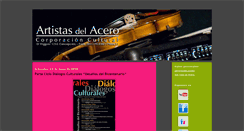 Desktop Screenshot of corporacionculturalartistasdelacero.blogspot.com