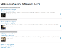 Tablet Screenshot of corporacionculturalartistasdelacero.blogspot.com