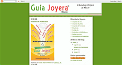 Desktop Screenshot of guiajoyera.blogspot.com