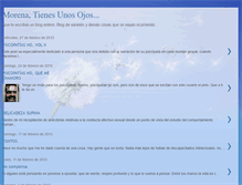 Tablet Screenshot of morenatienesunosojos.blogspot.com