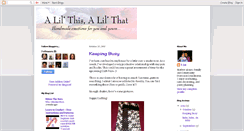 Desktop Screenshot of alilthisalilthat.blogspot.com