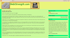 Desktop Screenshot of debtstrength.blogspot.com