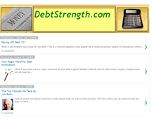 Tablet Screenshot of debtstrength.blogspot.com