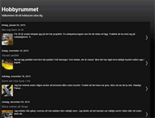 Tablet Screenshot of hobbyrummet.blogspot.com