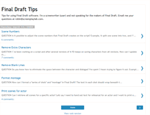 Tablet Screenshot of finaldrafttips.blogspot.com