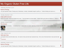 Tablet Screenshot of myorganicglutenfreelife.blogspot.com