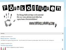 Tablet Screenshot of forskollararen.blogspot.com