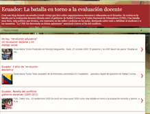 Tablet Screenshot of evaluaciondocenteecuador.blogspot.com