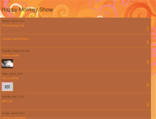 Tablet Screenshot of happymonkeyshow.blogspot.com