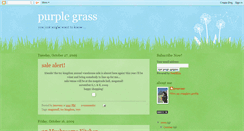 Desktop Screenshot of mypurplegrass.blogspot.com