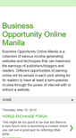 Mobile Screenshot of businessopportunityonlinemanila.blogspot.com