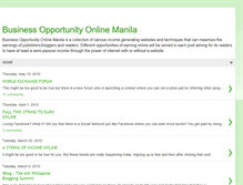 Tablet Screenshot of businessopportunityonlinemanila.blogspot.com
