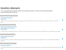 Tablet Screenshot of geneticabstracts.blogspot.com