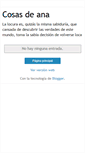 Mobile Screenshot of cosasdeana.blogspot.com