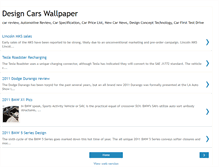 Tablet Screenshot of designcarswallpaper.blogspot.com