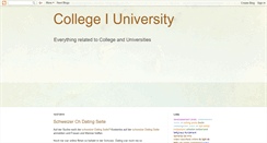 Desktop Screenshot of collegeiuniversity.blogspot.com