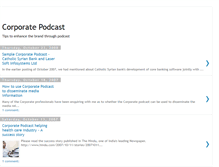 Tablet Screenshot of corporatepodcast.blogspot.com