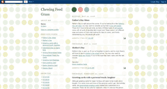 Desktop Screenshot of chewingfeedgrass.blogspot.com