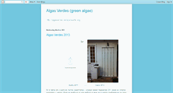 Desktop Screenshot of algasverdes.blogspot.com