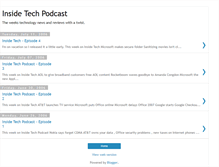 Tablet Screenshot of insidetechpodcast.blogspot.com