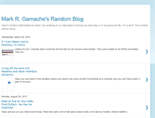 Tablet Screenshot of markgamache.blogspot.com