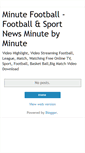 Mobile Screenshot of minutefootball.blogspot.com