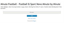 Tablet Screenshot of minutefootball.blogspot.com