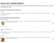 Tablet Screenshot of magiadoconhecimento.blogspot.com