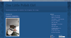 Desktop Screenshot of onelittlepolishgirl.blogspot.com