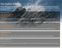 Tablet Screenshot of pastorspantry.blogspot.com