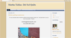 Desktop Screenshot of delsolquilts.blogspot.com