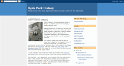 Desktop Screenshot of hydeparkhistory.blogspot.com