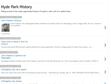 Tablet Screenshot of hydeparkhistory.blogspot.com