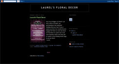 Desktop Screenshot of laurelsfloraldecor.blogspot.com