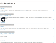 Tablet Screenshot of ohthenuisance.blogspot.com