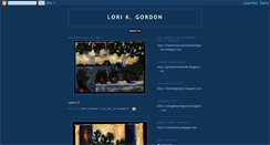 Desktop Screenshot of lorikgordon.blogspot.com