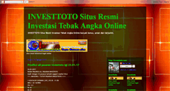 Desktop Screenshot of investtoto.blogspot.com