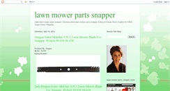 Desktop Screenshot of lawnmowerpartssnapper.blogspot.com