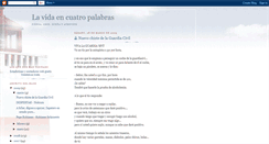 Desktop Screenshot of lavidaencuatropalabras.blogspot.com