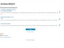 Tablet Screenshot of amateurmatchbook.blogspot.com