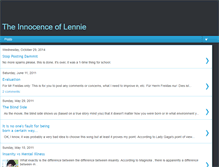 Tablet Screenshot of lennieisinnocent.blogspot.com