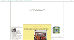 Desktop Screenshot of cheroldsplace-cheri.blogspot.com