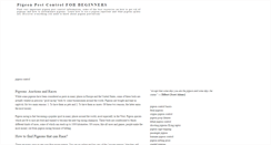 Desktop Screenshot of pigeonpestcontrolforbeginners.blogspot.com