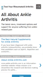 Mobile Screenshot of ankle-arthritis.blogspot.com